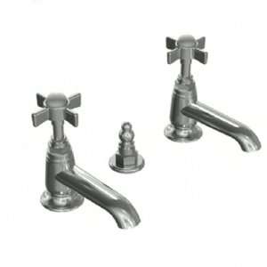   Lavatory Faucet with Cross Handle, Antique Nickel: Home Improvement