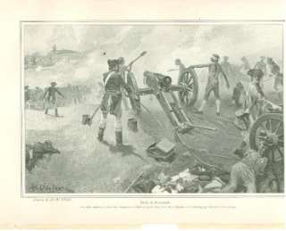 1898 Print Revolutionary War Battle of Monmouth  
