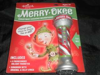 NEW Hallmark MERRY OKEE Christmas Karaoke Microphone Merryokee Elf 