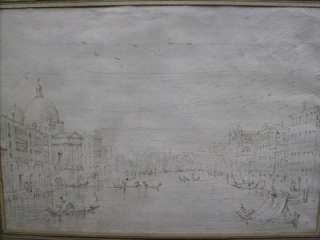 Period 18th Century GUARDI School Pen & Ink Drawing VENICE  