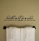 Relax 24x4 Vinyl Wall Art Word Quote Phrase items in Decorative Signs 