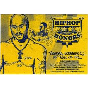   4x6) Tupac Shakur (Hip Hop Honors VH1) Music Postcard