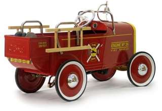 New Retro 1932 Fire Engine Roadster Kids Toy Pedal Car  