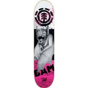  Element Bam Animalism II Skateboard Deck   7.75 