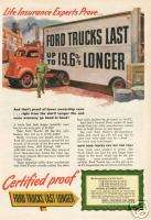 1948 Red Ford Truck Magazine Ad. Beauty  
