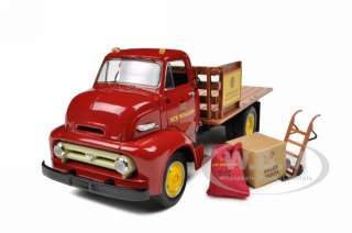 1953 FORD COE STAKE TRUCK WITH LOAD 1/34 NEW HOLLAND  