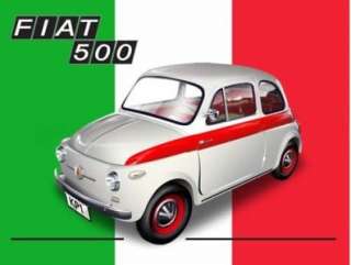 1958 60 Fiat Nuova 500 Sport metal roof   Metal Sign  