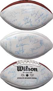 1972 Miami Dolphins Perfect Season Team Signed Football with 42 Autos 