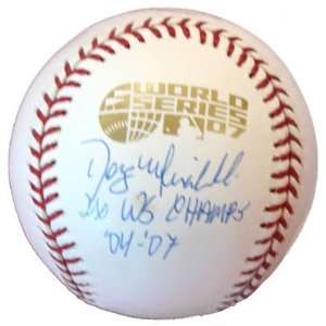 Doug Mirabelli Signed Ball   2007 World Series   Autographed Baseballs 