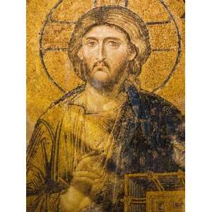  Mosaic of Christ in Aya Sofya, Sultanahmet, Istanbul 