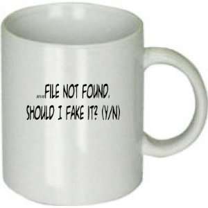  File Not Found. Should I Fake It? (Y/n) Coffee Cup 