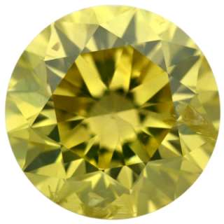 74ct CANARY YELLOW ROUND CUT TRADITIONAL DIAMOND  