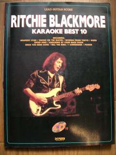 RITCHIE BLACKMORE KARAOKE BEST 10 JAPAN GUITAR TAB W/CD  