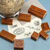 Product Image. Title: Par Avion Rubber Stamps