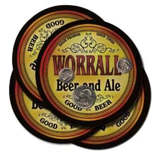  WORRALL Family Name Beer & Ale Coasters: Everything Else