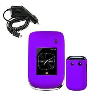  Blackberry Style 9670 Combo Rubber Feel Purple Protective 