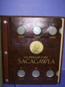 New Sacagawea U.S. Dollar Coin Folder Album 2000 2004  