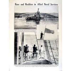  1915 16 WORLD WAR BRITISH SHIP DESTROYER MEDITERRANEAN 