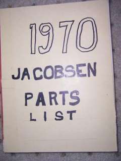 1961 1970 Jacobsen Power Lawn Tool Parts List Mower + F  
