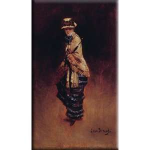  Young Parisienne 9x16 Streched Canvas Art by Beraud, Jean 