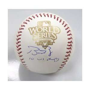   and Hand Inscribed  10 WS CHAMPS  World Series Baseball MLB Hologram