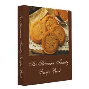 Custom Personalized Recipe Book 3 Ring Binders:  Home 