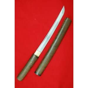   Sharp Japanese Shirasaya Samurai Tanto Sword: Sports & Outdoors