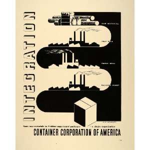  1939 Ad A. M. Cassandre Container Corp. Integration Box 
