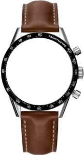 NEW TAG HEUER CARRERA MENS BROWN LEATHER STRAP FC6234  