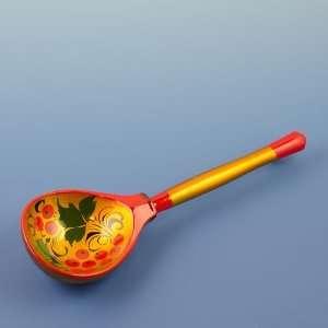  Khohloma Russian Wooden Decorative Spoon, Russian 