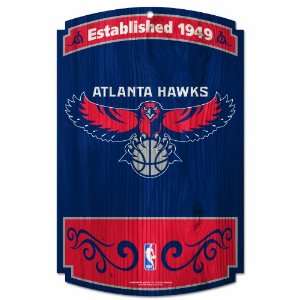  NBA Atlanta Hawks Wood Sign