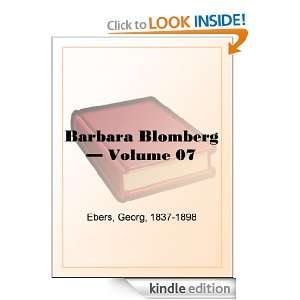 Barbara Blomberg   Volume 07 Georg Ebers  Kindle Store