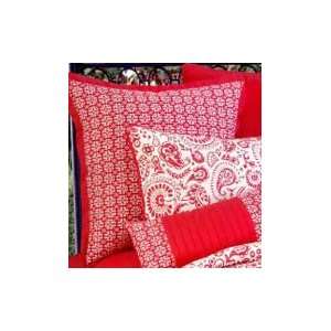  Borrego Red Tile Traditional European Pillow Sham