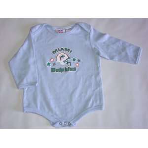  Miami Dolphins Helmet NFL Baby/Infant Blue Long Sleeve 0 3 