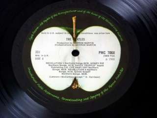THE Beatles WHITE ALBUM UK 1ST ISSUE *MONO* **0005887** TWO LP SET ALL 