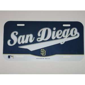   Licensed Team Colored Logo Plastic LICENSE PLATE: Sports & Outdoors