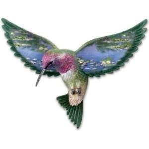  Water Lilies Hummingbird Figurine