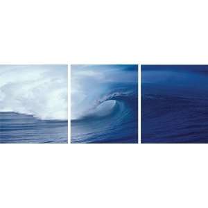  High Definition Canvas Art 3011 Ocean Wave Triptych NO. 2 