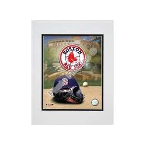  Boston Red Sox 2004 Logo & Cap Double Matted 8 X 10 