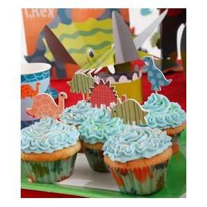  dinosaur party cupcake kit (set of 24) Toys & Games