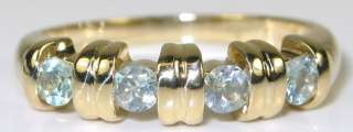 HIEnd Estate 14K Gold .40ctw Genuine Green Sapphire Ring ~ 3.6g Retail 