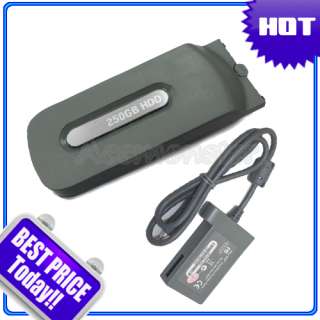 250G 250GB HARD DRIVE +DATA TRANSFER CABLE FOR XBOX 360  