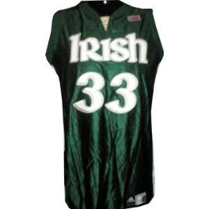   Game Used Green Irish Jersey AF Size L: Sports Collectibles