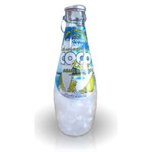   Coconut Water w/ Pulp Coco Life 300ml Glass Bottle (Pack 12) Health