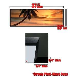  : Framed Palm Tree Poster 12x36 Paradise Beach WP1444: Home & Kitchen