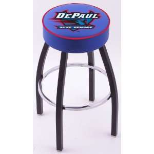  DePaul University Steel Stool with 4 Logo Seat and L8BC1 