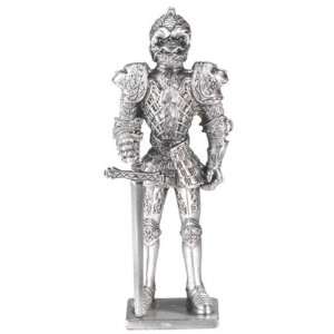 Pewter Knight W/ Italian Armor   Collectible Figurine Statue Sculpture