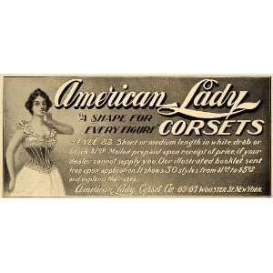 1899 Ad American Lady Corsets Figure Fashion Style 82 