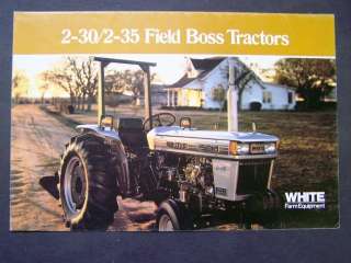 White 2 30 / 2 35 Field Boss Tractors Brochure Mailer  