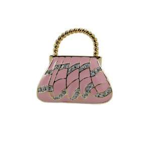  Pink Purse Handbag Trinket Box Jeweled